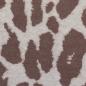 Preview: Jacquard-Jersey Ottoman Emily mit braunem Leo auf Naturweiß